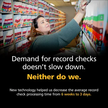 Record Checks improvement poster